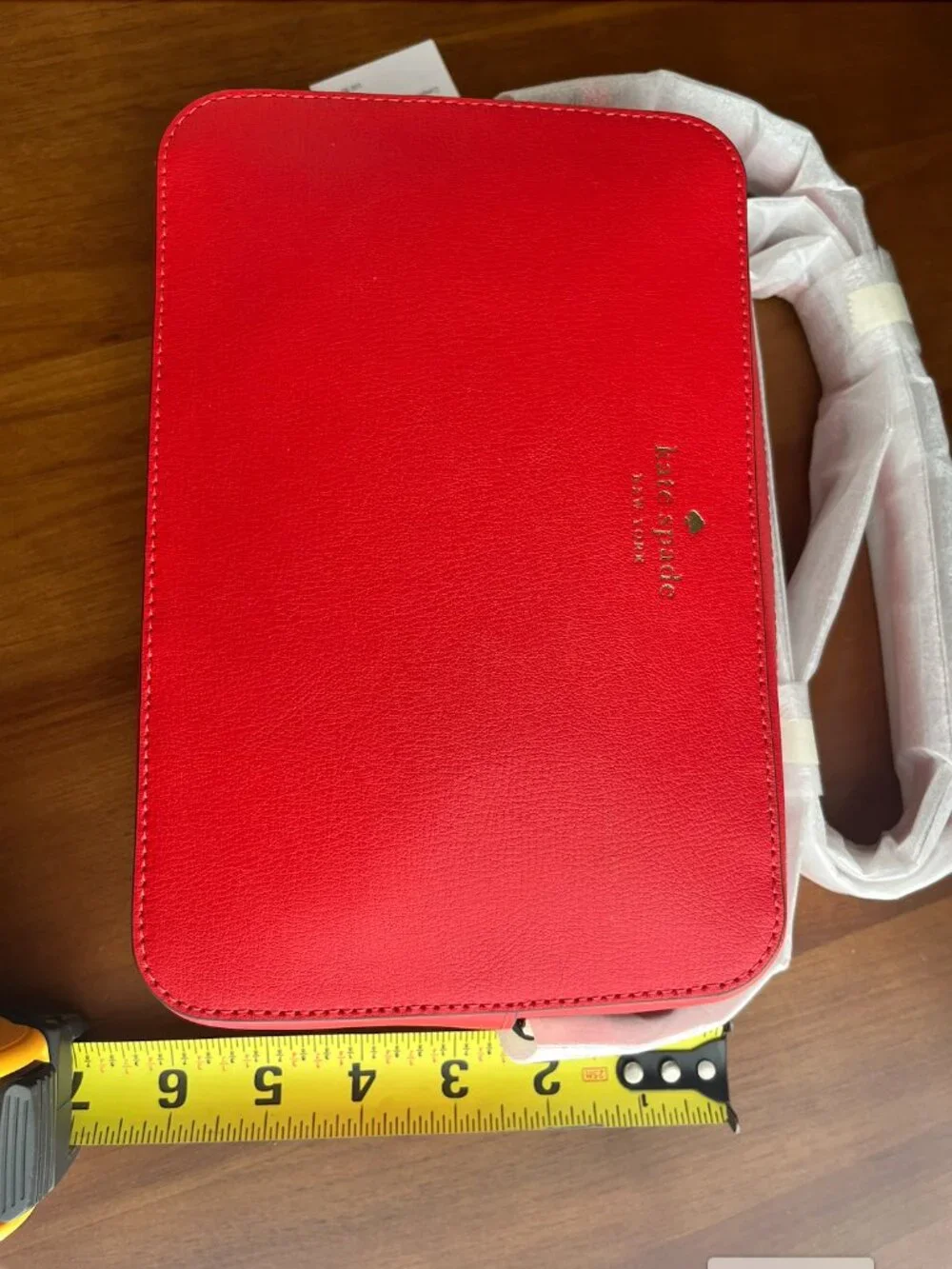 Kate Spade heirloom tomato red Harper leather bag NWT
